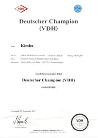 Kimba Deutscher Champion - VDH